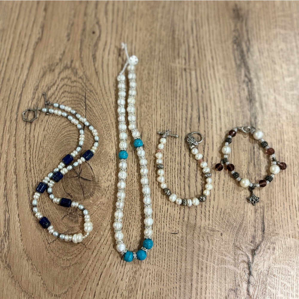 Genuine Pearl Necklaces and Bracelets, Estate